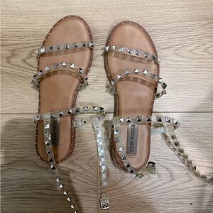 Steve Madden Tan Studded Sandals